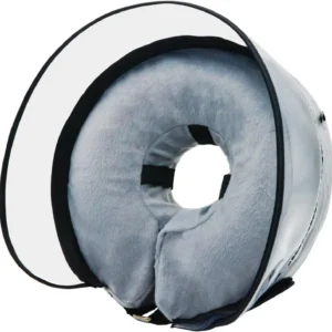 Inflatable  Dog Cone Collar with Clear Anti-Licking Shield