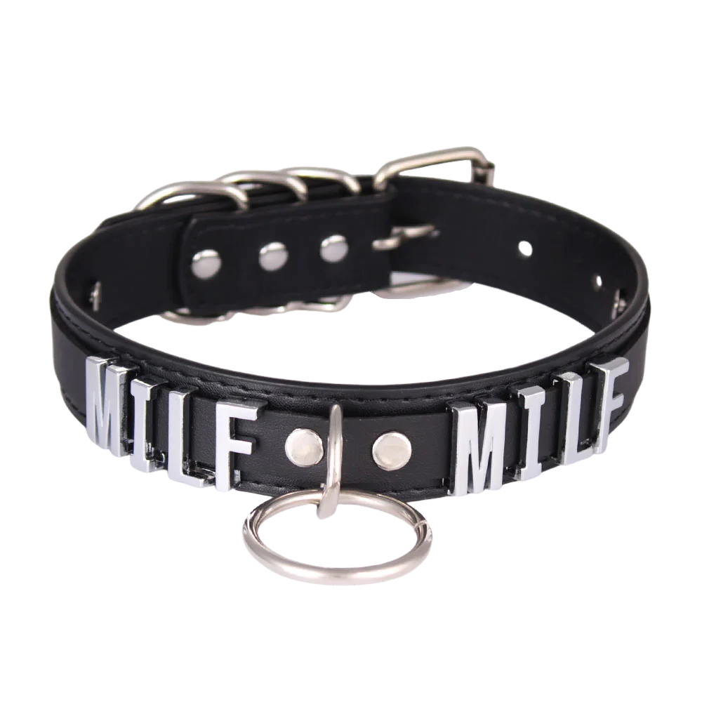 Fashion Personalized Letters SISSY Sexy Choker Women PU Leather Collar Punk Chocker Custom Name Crystal Jewelry Cosplay Necklace - Image 7