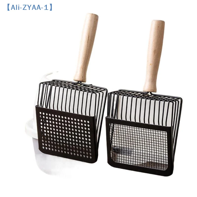 【ZYAA-1】Large Stainl Steel Metal Sand Ovel Poop Scooper Fine Hole Tofu Sand Litter Ovel Dirt Scoop Pet Supplies - Image 5
