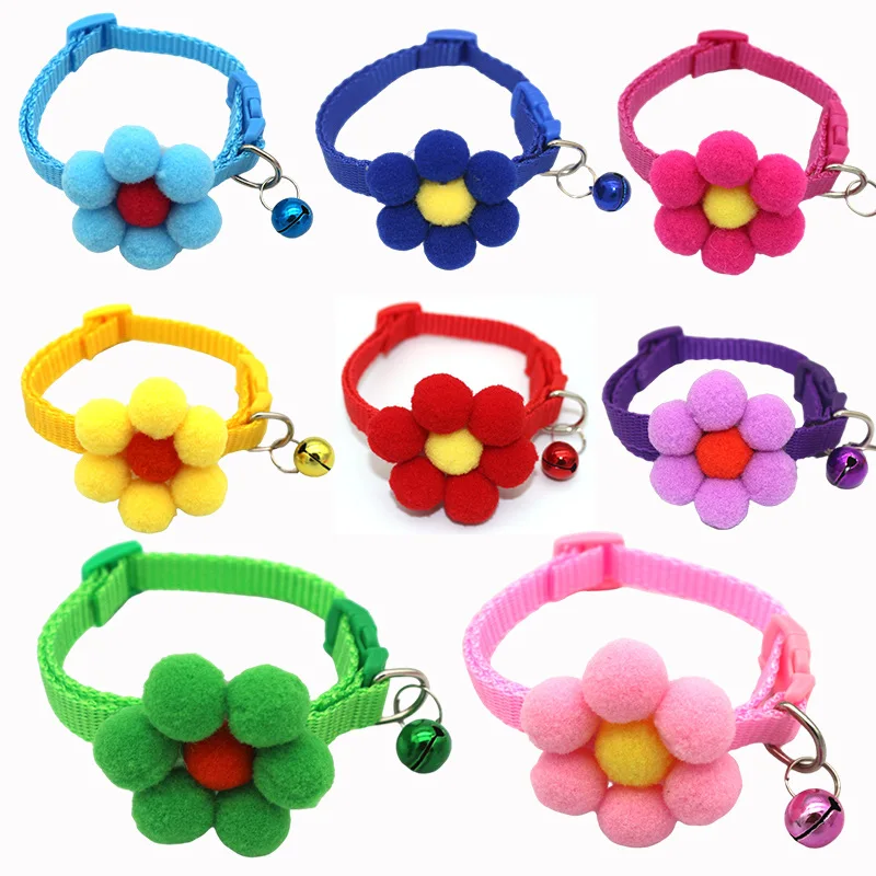 Cute Cat Collar Small Puppy Cat Collars Bow Gatos Kitten Cat Collar Bowknot Necklace with Bell for Dogs Chihuahua Pet Supplies - Image 2