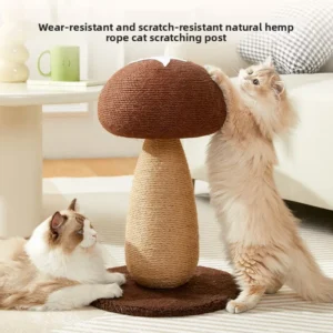 Cat scratching board sisal cat scratching column wear-resistant non-crumb mushroom vertical grinding claw toy cat supplies