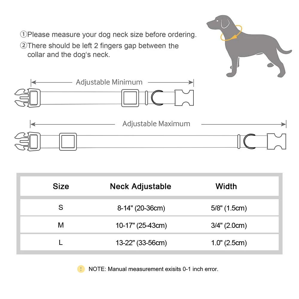 Reflective Pet Dog Collar Durable Nylon Dog Collars Necklace Adjustable Puppy Collars for Small Large Dog Pug Safety In Night - Image 6