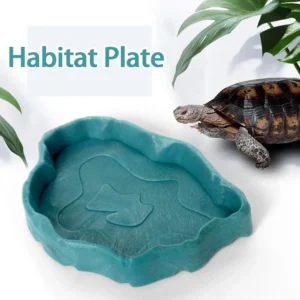 1pc - Versatile Small Reptile Feeding & Bathing Dish - Ideal For Lizards, Turtles -  Reptile Supplies