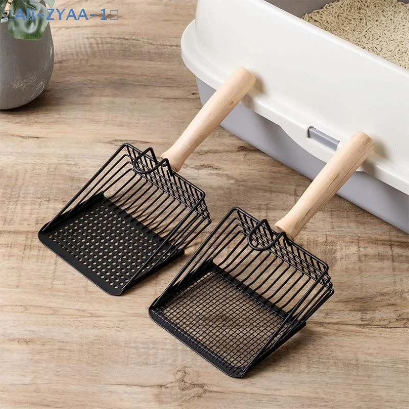 【ZYAA-1】Large Stainl Steel Metal Sand Ovel Poop Scooper Fine Hole Tofu Sand Litter Ovel Dirt Scoop Pet Supplies - Image 3