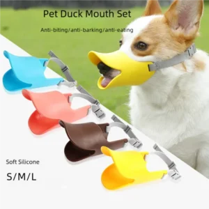 Dog Muzzle Silicone Duck Muzzle Mask for Pet Dogs Anti Bite Stop Barking Small Large Dog Mouth Muzzles Pet Dog Accessories