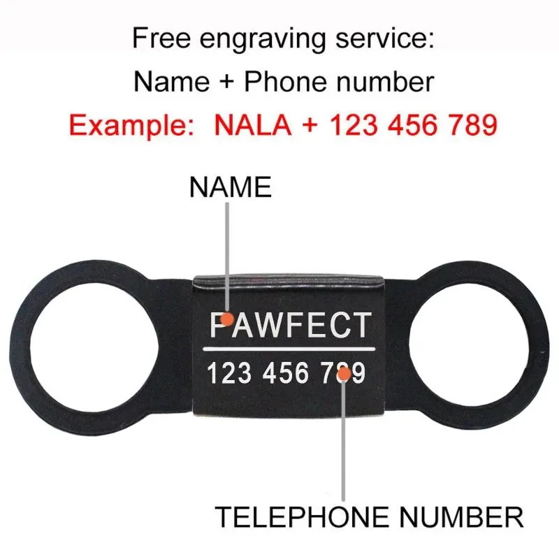 Custom Free Engraving Name plate Tags Pet ID Tags Stainless Steel Personalized For Small Medium Large Dogs Cats Collar Accessory - Image 3
