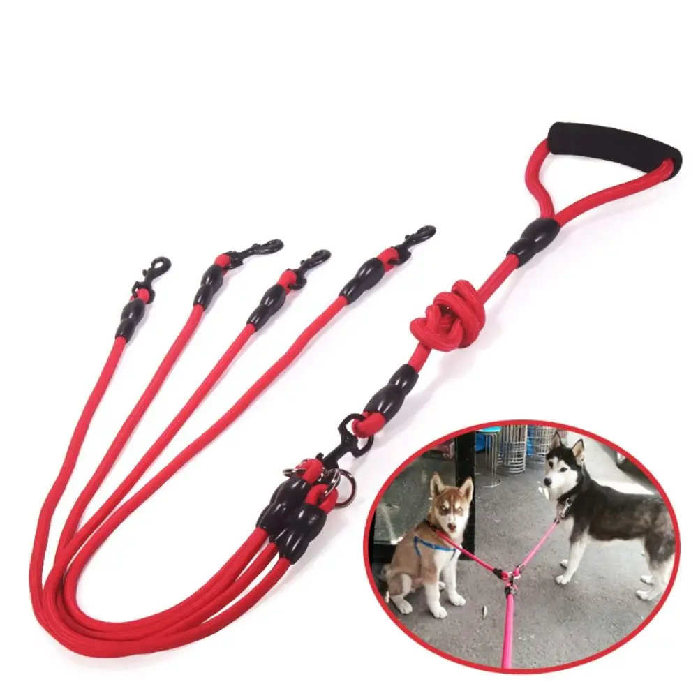 Pet Leash Nylon Double Dual Two Heads Dogs Rope 2 Way Coupler Walk Dogs Collars Harness Leads Dog Leashes - Image 3