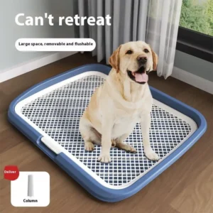 Dog Potty Training Toilet, Plastic Dog Pee Pad Holder With Removable Net, Reusable Dog Potty Trainer Dog Toilet Tray For Pets Up