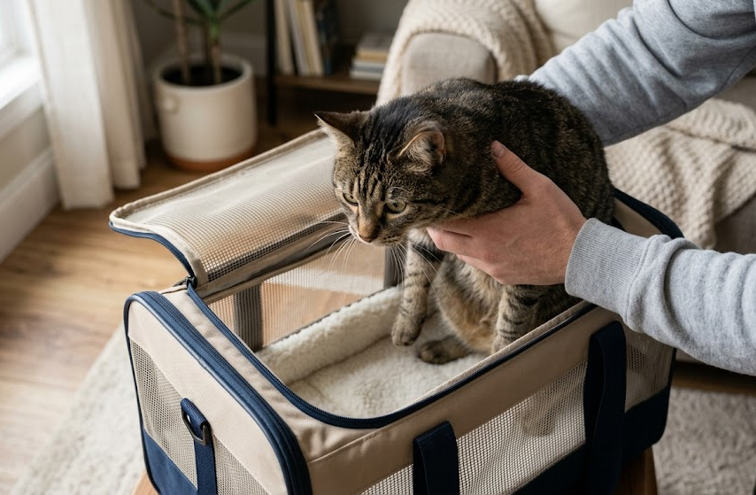 How to Get a Cat Into a Carrier Without Stress Before a Vet Visit or Trip image 2